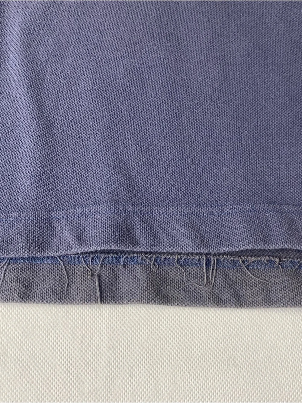 Vtg Levis Polo Shirt Mens Large Blue Short Sleeve 90s Heavyweight Stained